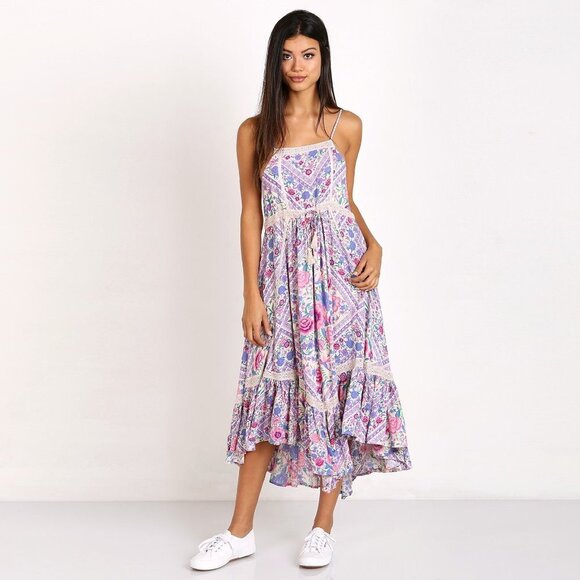 Spell and the Gypsy Collective Babushka Midi Dress Lavender XS b126 - Picture 9 of 16